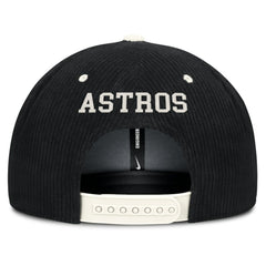 Houston Astros Pro Corduroy Structured Snapback Hat Black | Nike