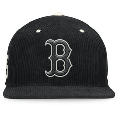 Boston Red Sox Pro Corduroy Structured Snapback Hat Black | Nike