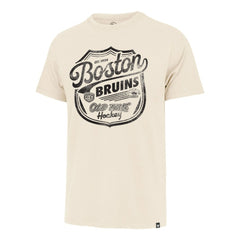 Boston Bruins '47 Poke Check Franklin T-Shirt Cream