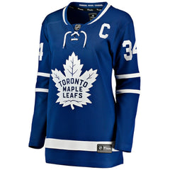 Auston Matthews Toronto Maple Leafs Fanatics Women's Captain Patch Home Breakaway Player Jersey Blue