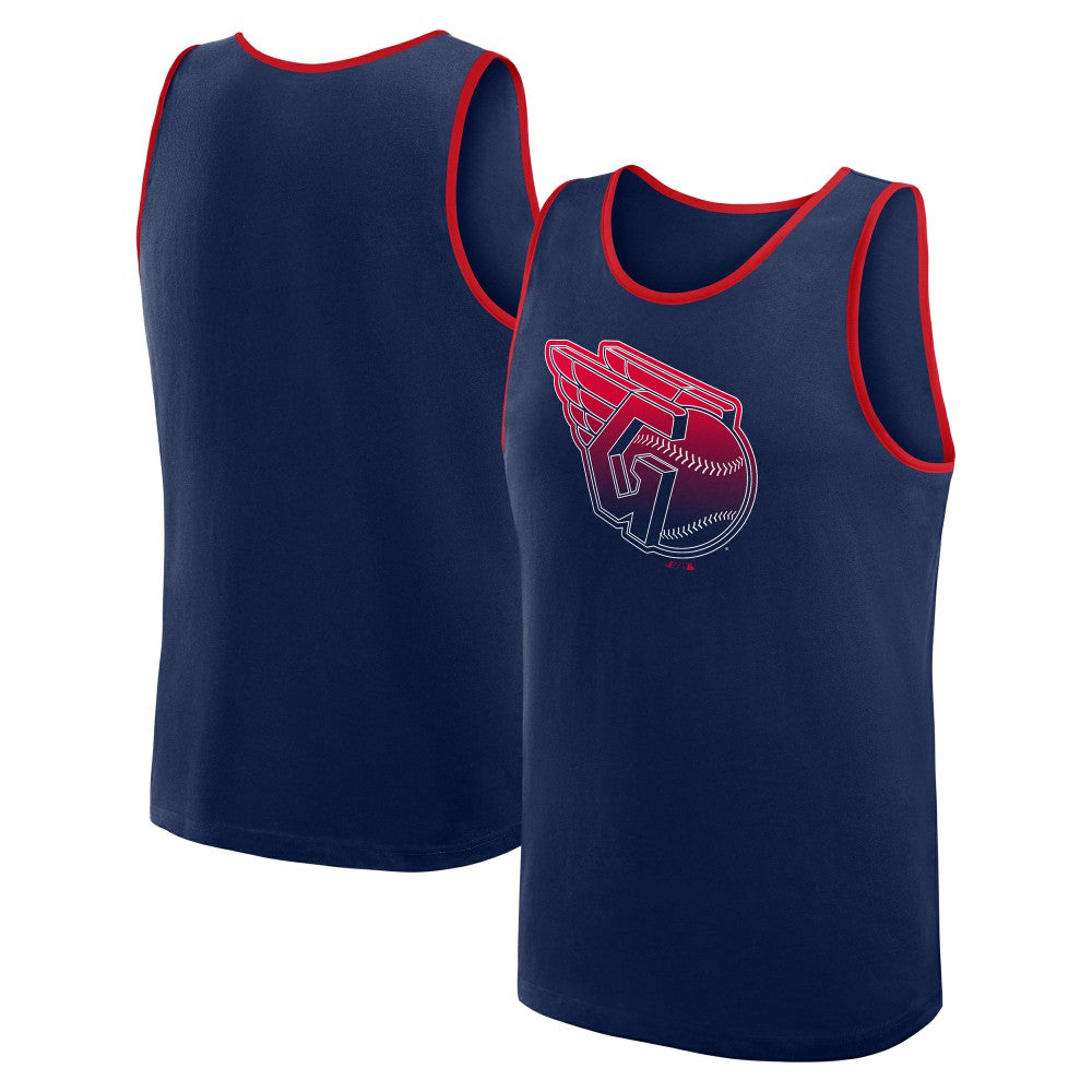 Cleveland Guardians Logo Athletic Unmatched Success Tank Top Navy