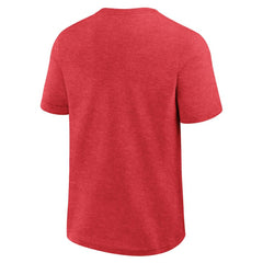 Boston Red Sox Logo Athletic Top Notch T-Shirt Heather Red