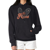 Philadelphia Flyers G-III 4Her by Carl Banks Women's Animal Print Heart Fleece Pullover Hoodie Black