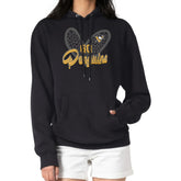 Pittsburgh Penguins G-III 4Her by Carl Banks Women's Animal Print Heart Fleece Pullover Hoodie Black