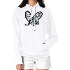 Winnipeg Jets G-III 4Her by Carl Banks Women's Animal Print Heart Fleece Pullover Hoodie White