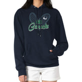 Vancouver Canucks G-III 4Her by Carl Banks Women's Animal Print Heart Fleece Pullover Hoodie Navy