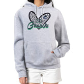 Vancouver Canucks G-III 4Her by Carl Banks Women's Animal Print Heart Fleece Pullover Hoodie Heather Gray
