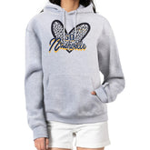 Nashville Predators G-III 4Her by Carl Banks Women's Animal Print Heart Fleece Pullover Hoodie Heather Gray