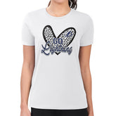 Tampa Bay Lightning G-III 4Her by Carl Banks Women's Super-Slim Fit Lightweight Animal Print Heart T-Shirt White