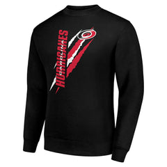 Carolina Hurricanes Starter Color Scratch Pullover Sweatshirt Black