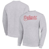 Detroit Red Wings Starter Tailsweep City Pullover Sweatshirt Heather Gray