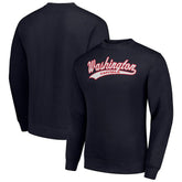 Washington Capitals Starter Tailsweep City Pullover Sweatshirt Navy