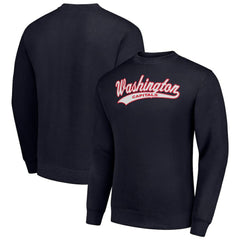 Washington Capitals Starter Tailsweep City Pullover Sweatshirt Navy