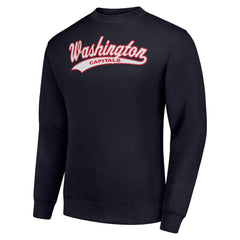 Washington Capitals Starter Tailsweep City Pullover Sweatshirt Navy