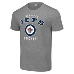 Winnipeg Jets Starter Logo T-Shirt Heather Gray
