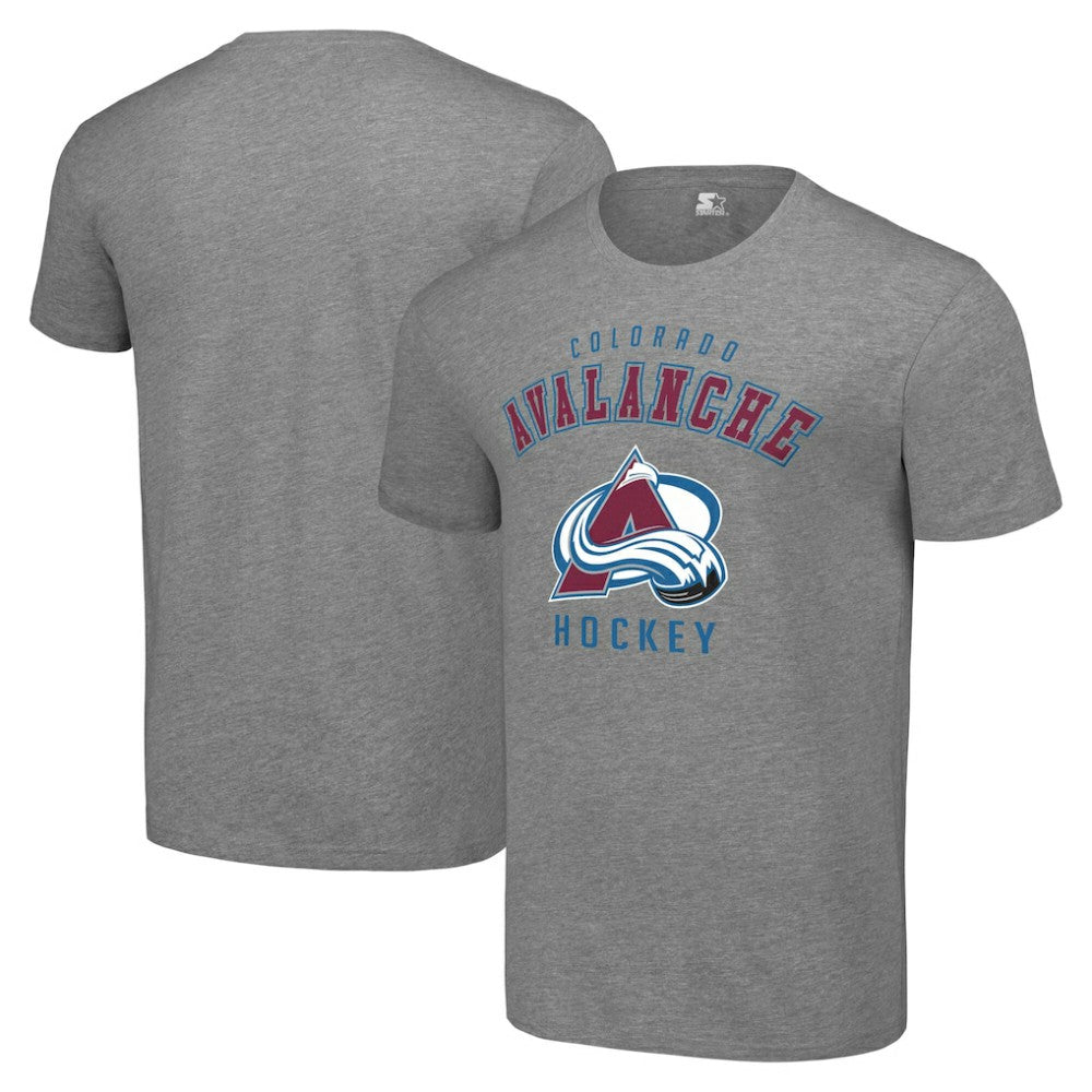 Colorado Avalanche Starter Logo T-Shirt Heather Gray
