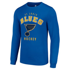 St. Louis Blues Starter Logo Long Sleeve T-Shirt Royal