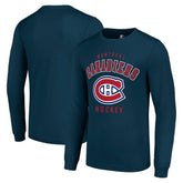 Montreal Canadiens Starter Logo Long Sleeve T-Shirt Navy