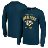 Nashville Predators Starter Logo Long Sleeve T-Shirt Navy