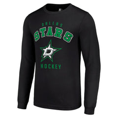 Dallas Stars Starter Logo Long Sleeve T-Shirt Black