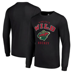 Minnesota Wild Starter Logo Long Sleeve T-Shirt Black