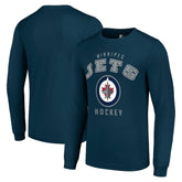 Winnipeg Jets Starter Logo Long Sleeve T-Shirt Navy