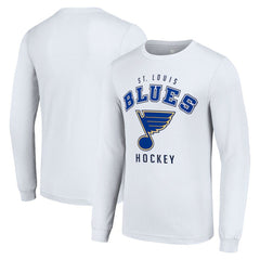 St. Louis Blues Starter Logo Long Sleeve T-Shirt White