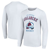 Colorado Avalanche Starter Logo Long Sleeve T-Shirt White