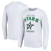 Dallas Stars Starter Logo Long Sleeve T-Shirt White