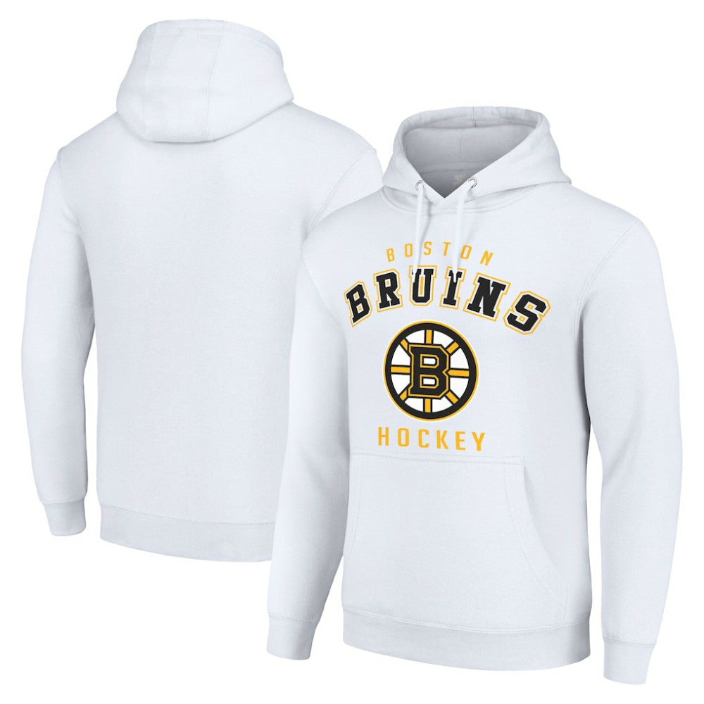 Boston Bruins Starter Logo Pullover Hoodie White