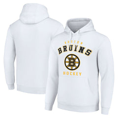 Boston Bruins Starter Logo Pullover Hoodie White