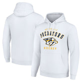 Nashville Predators Starter Logo Pullover Hoodie White