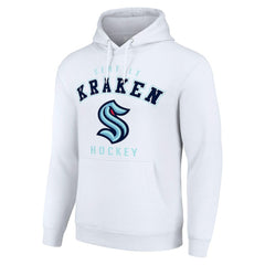 Seattle Kraken Starter Logo Pullover Hoodie White