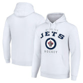 Winnipeg Jets Starter Logo Pullover Hoodie White