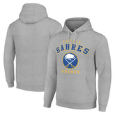 Buffalo Sabres Starter Logo Pullover Hoodie Heather Gray