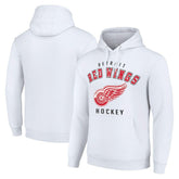 Detroit Red Wings Starter Logo Pullover Hoodie White