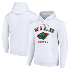 Minnesota Wild Starter Logo Pullover Hoodie White