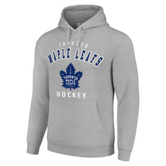 Toronto Maple Leafs Starter Logo Pullover Hoodie Heather Gray