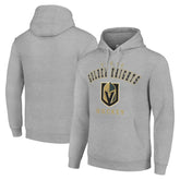 Vegas Golden Knights Starter Logo Pullover Hoodie Heather Gray