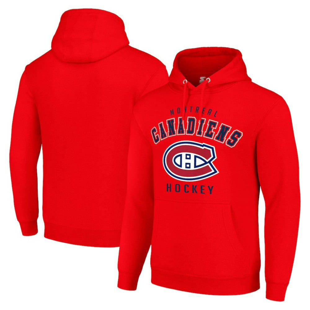 Montreal Canadiens Starter Logo Pullover Hoodie Red