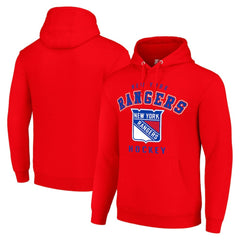 New York Rangers Starter Logo Pullover Hoodie Red
