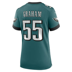 Brandon Graham Philadelphia Eagles Women's Team Game Jersey - Midnight Green