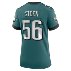 Tyler Steen Philadelphia Eagles Women's Team Game Jersey - Midnight Green