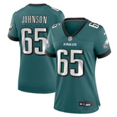 Lane Johnson Philadelphia Eagles Women's Team Game Jersey - Midnight Green