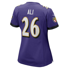 Rasheen Ali Baltimore Ravens Women's Game Jersey - Purple