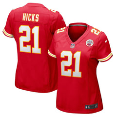 Jaden Hicks Kansas City Chiefs Women's Game Jersey - Red