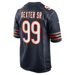 Gervon Dexter Sr. Chicago Bears Game Jersey - Navy