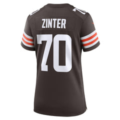 Zak Zinter Cleveland Browns Women's Game Jersey - Brown
