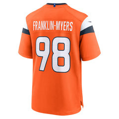 John Franklin-Myers Denver Broncos Team Game Jersey - Orange