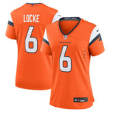 P.J. Locke Denver Broncos Women's Team Game Jersey - Orange